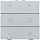 Niko 121-51046 dimbediening 2-voudig met symbool voor Niko Home Control sterling coated