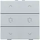 Niko 121-51046 dimbediening 2-voudig met symbool voor Niko Home Control sterling coated