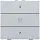 Niko 121-52033 jaloeziebediening 1-voudig met LED voor Niko Home Control sterling coated