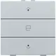 Niko 121-52033 jaloeziebediening 1-voudig met LED voor Niko Home Control sterling coated
