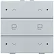 Niko 121-52036 jaloeziebediening 2-voudig met LED voor Niko Home Control sterling coated