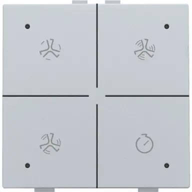 Niko 121-52054 ventilatiebediening met LED voor Niko Home Control sterling coated