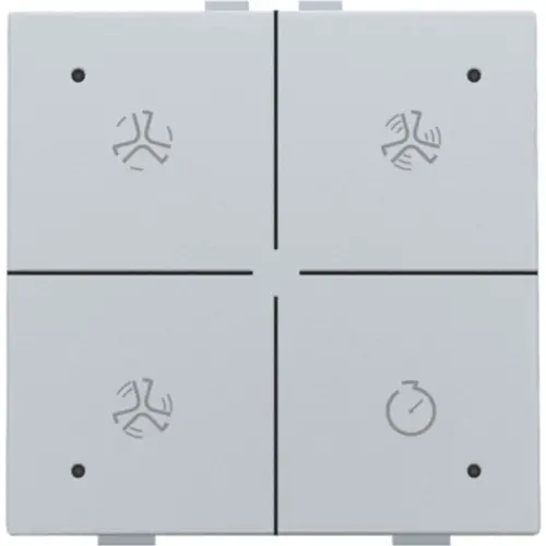 Niko 121-52054 ventilatiebediening met LED voor Niko Home Control sterling coated