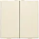 Niko 100-51002 drukknop 2-voudig voor Niko Home Control cream