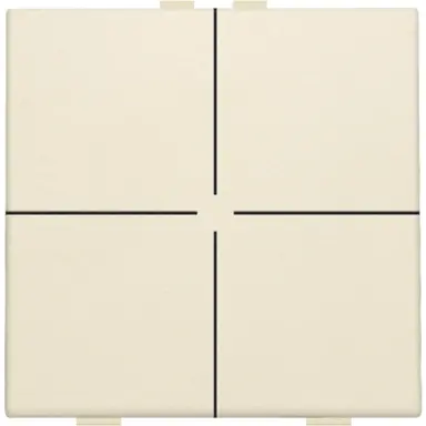 Niko 100-51004 drukknop 4-voudig voor Niko Home Control cream