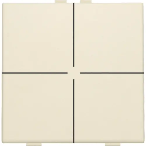 Niko 100-51004 drukknop 4-voudig voor Niko Home Control cream
