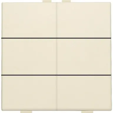 Niko 100-51006 drukknop 6-voudig voor Niko Home Control cream