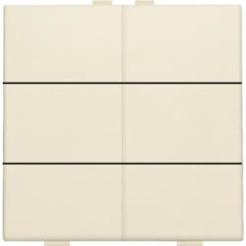 Niko 100-51006 drukknop 6-voudig voor Niko Home Control cream