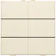 Niko 100-51006 drukknop 6-voudig voor Niko Home Control cream
