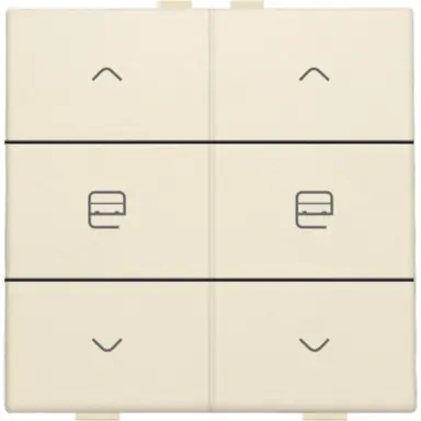 Niko 100-51036 jaloeziebediening 2-voudig voor Niko Home Control cream