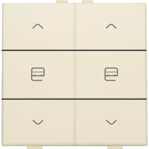 Niko 100-51036 jaloeziebediening 2-voudig voor Niko Home Control cream