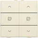 Niko 100-51036 jaloeziebediening 2-voudig voor Niko Home Control cream
