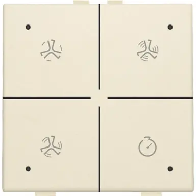 Niko 100-52054 ventilatiebediening met LED voor Niko Home Control cream