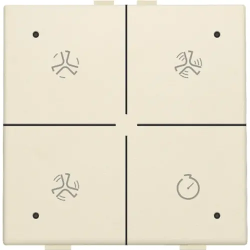 Niko 100-52054 ventilatiebediening met LED voor Niko Home Control cream