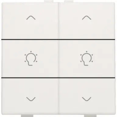 Niko 101-51046 dimbediening 2-voudig met symbool voor Niko Home Control white