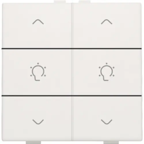 Niko 101-51046 dimbediening 2-voudig met symbool voor Niko Home Control white
