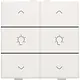 Niko 101-51046 dimbediening 2-voudig met symbool voor Niko Home Control white
