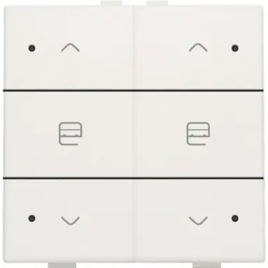 Niko 101-52036 jaloeziebediening 2-voudig met LED voor Niko Home Control white