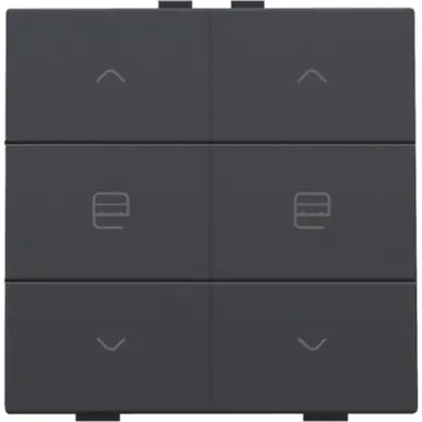 Niko 122-51036 jaloeziebediening 2-voudig voor Niko Home Control anthracite coated