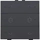 Niko 122-52046 dimbediening 2-voudig met LED en symbool voor Niko Home Control anthracite coated