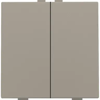 Niko 123-51002 drukknop 2-voudig voor Niko Home Control bronze coated
