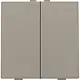 Niko 123-51002 drukknop 2-voudig voor Niko Home Control bronze coated