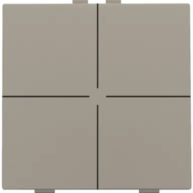 Niko 123-51004 drukknop 4-voudig voor Niko Home Control bronze coated