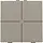 Niko 123-51004 drukknop 4-voudig voor Niko Home Control bronze coated