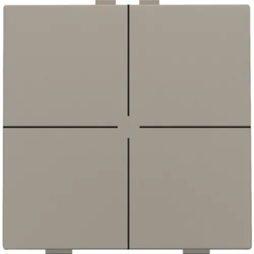 Niko 123-51004 drukknop 4-voudig voor Niko Home Control bronze coated