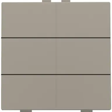 Niko 123-51006 drukknop 6-voudig voor Niko Home Control bronze coated