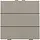 Niko 123-51006 drukknop 6-voudig voor Niko Home Control bronze coated