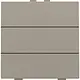 Niko 123-51006 drukknop 6-voudig Niko Home Control bronze coated