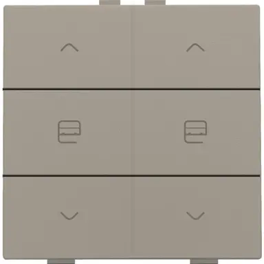 Niko 123-51036 jaloeziebediening 2-voudig voor Niko Home Control bronze coated