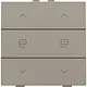 Niko 123-51036 jaloeziebediening 2-voudig voor Niko Home Control bronze coated