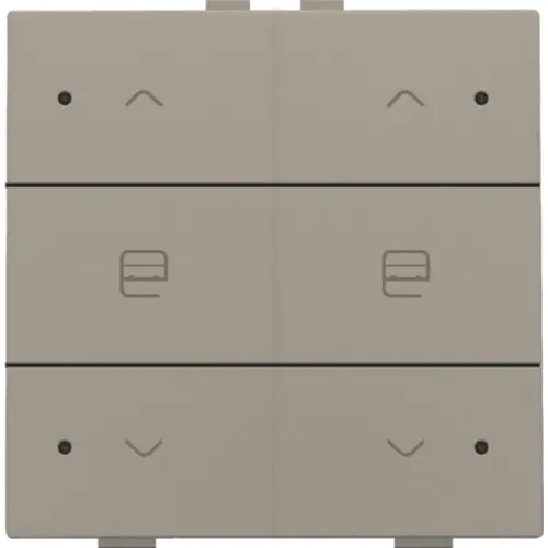Niko 123-52036 jaloeziebediening 2-voudig met LED voor Niko Home Control bronze coated