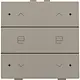 Niko 123-52036 jaloeziebediening 2-voudig met LED voor Niko Home Control bronze coated