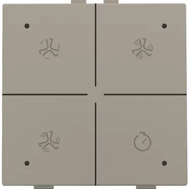 Niko 123-52054 ventilatiebediening met LED voor Niko Home Control bronze coated