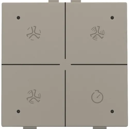 Niko 123-52054 ventilatiebediening met LED voor Niko Home Control bronze coated