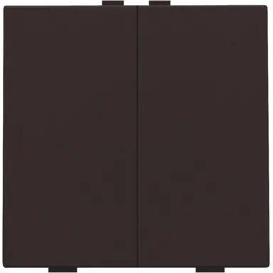 Niko 124-51002 drukknop 2-voudig voor Niko Home Control dark brown coated