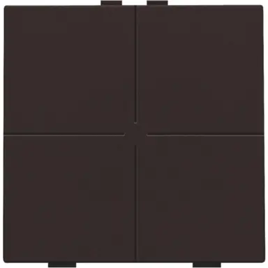 Niko 124-51004 drukknop 4-voudig voor Niko Home Control dark brown coated