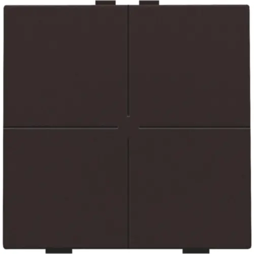 Niko 124-51004 drukknop 4-voudig voor Niko Home Control dark brown coated