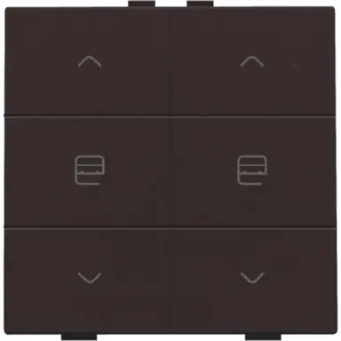 Niko 124-51036 jaloeziebediening 2-voudig voor Niko Home Control dark brown coated