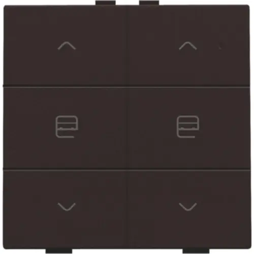 Niko 124-51036 jaloeziebediening 2-voudig voor Niko Home Control dark brown coated