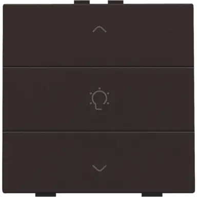 Niko 124-51043 dimbediening 1-voudig met symbool voor Niko Home Control dark brown coated