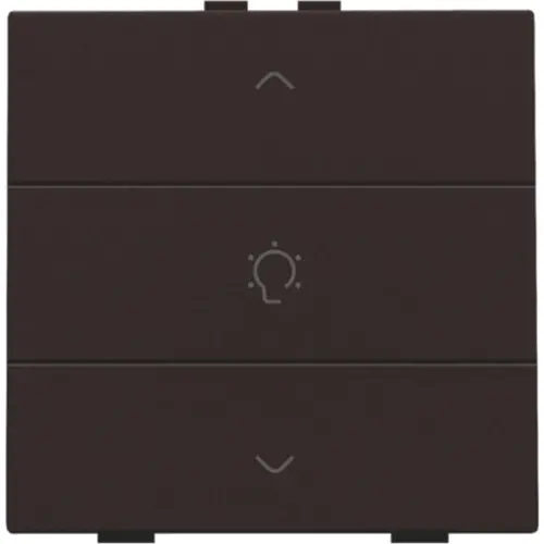 Niko 124-51043 dimbediening 1-voudig met symbool voor Niko Home Control dark brown coated