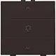 Niko 124-51043 dimbediening 1-voudig met symbool voor Niko Home Control dark brown coated