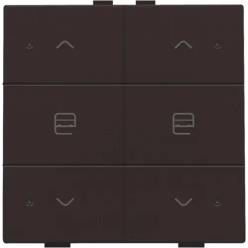 Niko 124-52036 jaloeziebediening 2-voudig met LED voor Niko Home Control dark brown coated