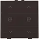 Niko 124-52036 jaloeziebediening 2-voudig met LED voor Niko Home Control dark brown coated