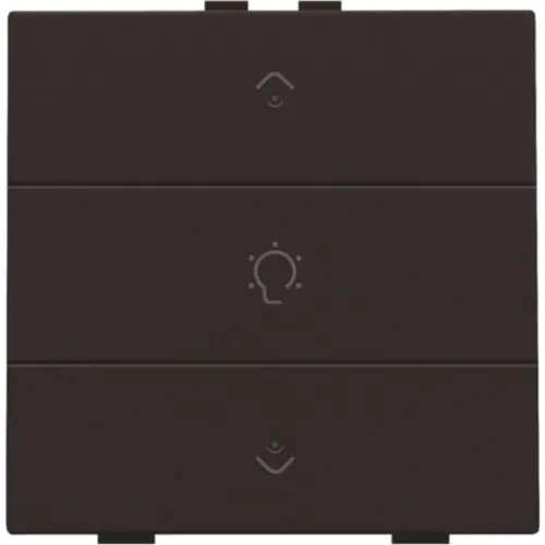Niko 124-52043 dimbediening 1-voudig met LED en symbool voor Niko Home Control dark brown coated