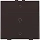 Niko 124-52043 dimbediening 1-voudig met LED en symbool voor Niko Home Control dark brown coated